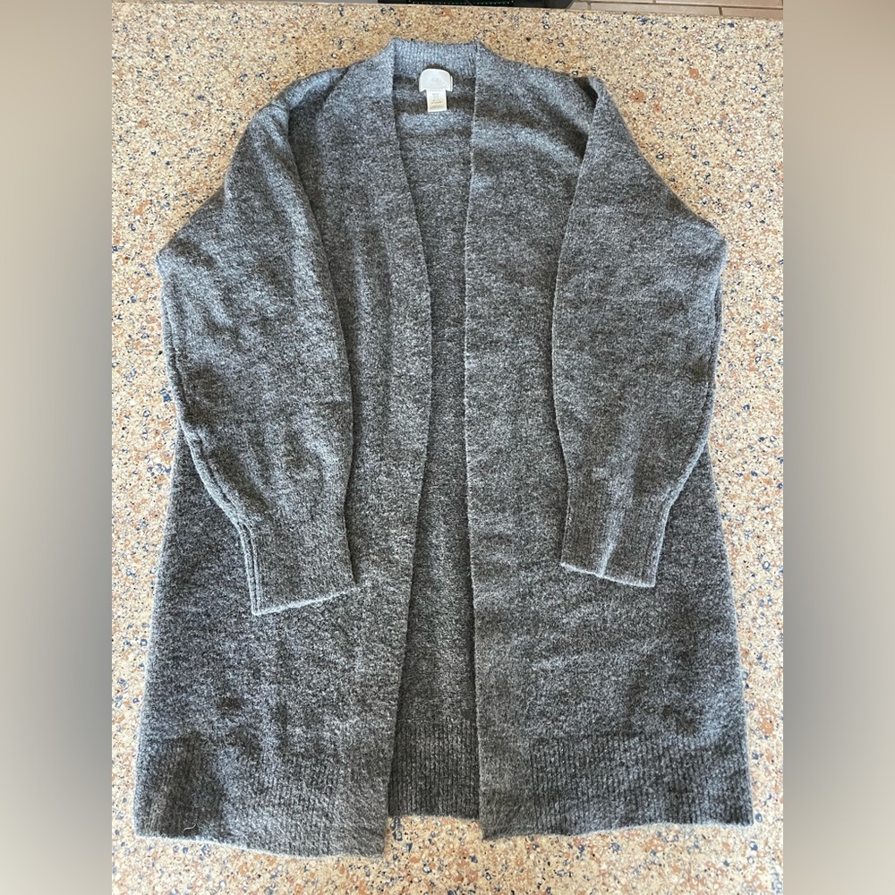 H&M Charcoal cardigan sweater